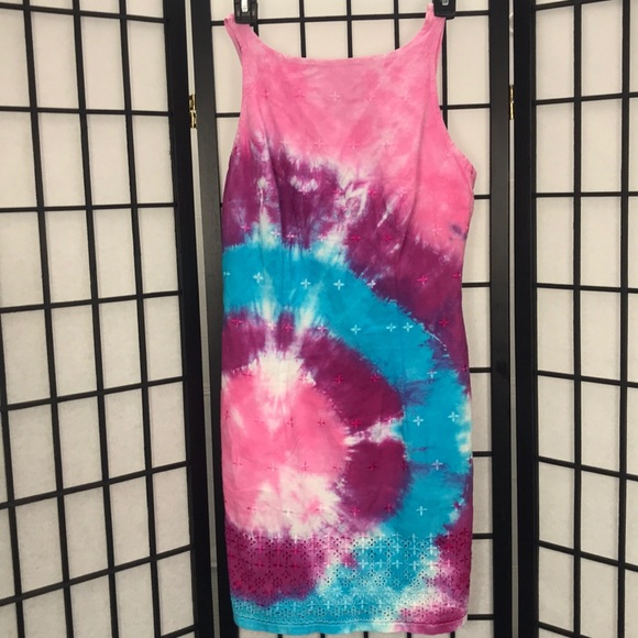 Hand Tied TYE DYE Dress NWOT - Picture 1 of 8